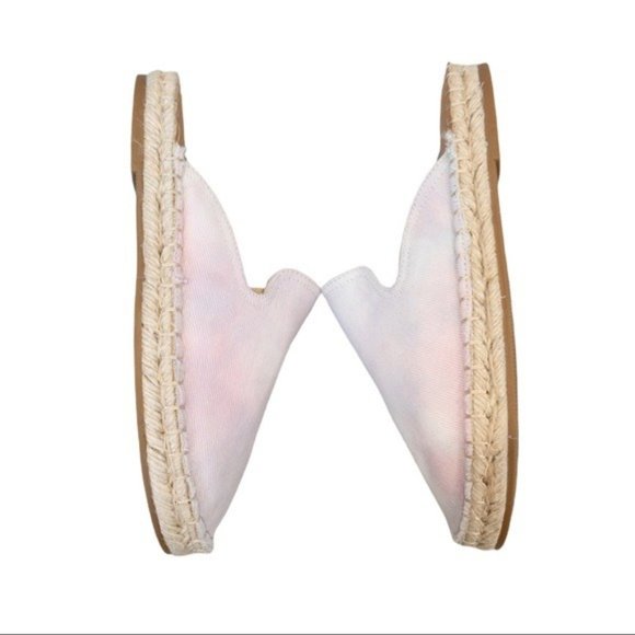 SPLENDID Julia Pink Pastel Tie Dye Espadrille Mule - Size 5.5 - Picture 4 of 6